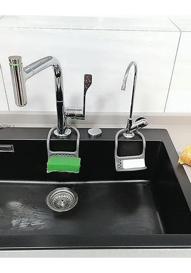 Honmex Esnek Metal Çerçeveli Mutfak Organizatörü - Sponge, Sabun Ve Gereçleri Hava Akışıyla Kurutma Ve Saklama Diğer