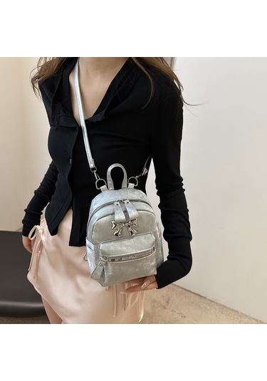 Lyon Kadın Sırt Çantası All-maç Seyahat Kadın Çantası - Gümüş Gümüş