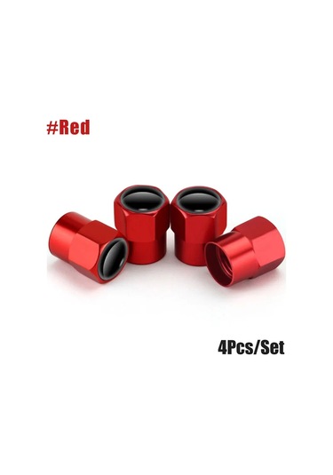 Kırmızı-sline-4 Adet/takım Metal Araba Jant Lastik Vana Kapakları Kök Kılıf Kapakları Audi Sline A1 A3 A4 A5 A6 A7 A8 Q