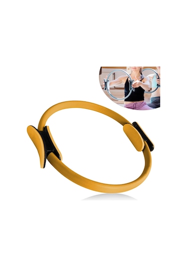 Suntek Pilates Ring Tonlama Uyluk Bacaklar Direnç Yoga Sarı Sarı