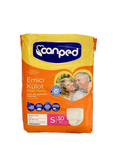 Canped Emici Külot Hasta Bezi Küçük Boy S 30'lu