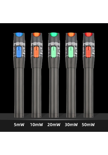 Geeroyoo Optik Fiber Test Aleti 10mw Kırmızı Işık Kaynağı - 650nm Dalga Boyu Fc/sc/st Arayüzü Pil Dahil Değil