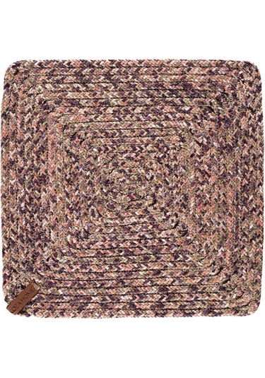 Koza Home Cesta El Yapımı Örgü Mor Kare Supla 32x32 4023 Mor