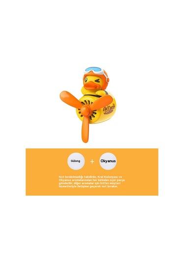 Çizgi Film Araba Havalandırma Deliği Aromaterapi Süsü Lastik Ördek