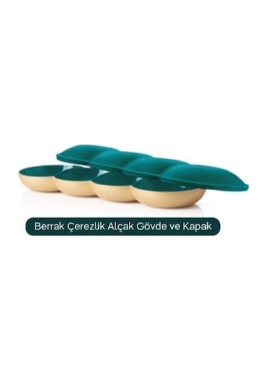 Tupperware Berrak Çerezlik Alçak Gövde ve Kapak