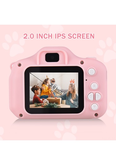 Lemestar Mavi Öküz Desenli Çocuk Dijital Kamerası - 20mp Lens, 2.0" Ips Ekran, 1080p Fotoğraf/videoyu Kaydet, Oyun Ve Müzik Özellikli, İçin Dolu Pil Mavi