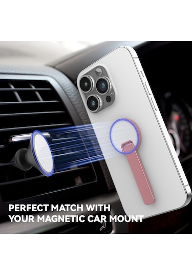 Cbtx Cep Telefonu Kickstand Alüminyum Alaşımlı 360 Derece Döner Masaüstü Telefon Standı - Pembe