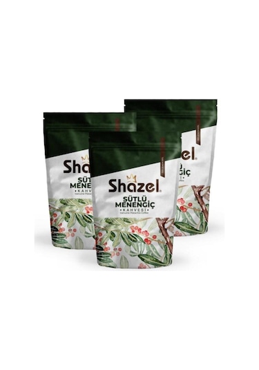 Shazel Sütlü Menengiç Kahvesi 200 Gr X 3 Adet Türk Kahvesi