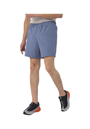 Merrell Erkek Koşu Şortu Race Mavi Esnek Kumaş Mavi Mavi