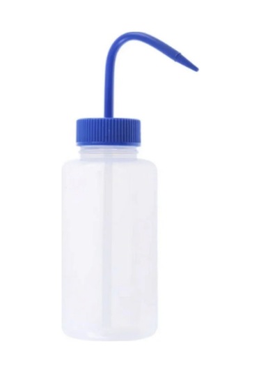 Borox Piset 500 ML Yıkama Şişesi Geniş Boyunlu Mavi Kapak