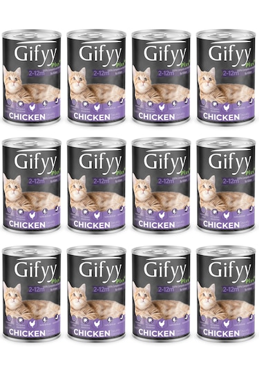 Gifyy 400 Gr Tavuk Parçalı Yavru Kedi Maması