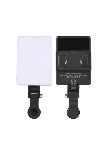 5 W Fotoğraf Lambası Çift Renkli Led Cep Vlog Işığı Siyah Siyah
