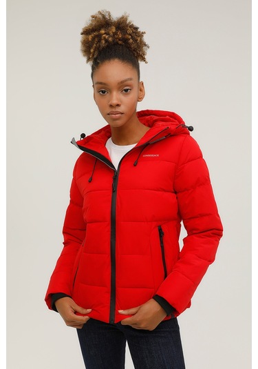 Lumberjack W-sn31 Apreskı Coat 2pr Kırmızı Kadın Kısa Kaban 000000000101165594 Kırmızı
