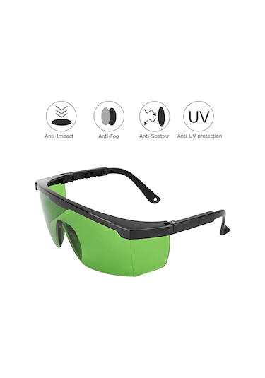 Geeroyoo 200-450/800-2000/1064nm Dalga Boyları İçin Teleskopik Koruyucu Gözlük, Abs Kafes, Geniş Görüş, Laser İşleme Ve Gravür Makinaları İçin