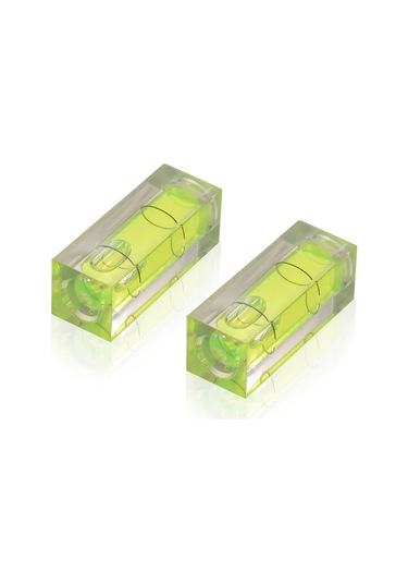 Xindoker Fonograf Çarkı Seviye Aracı, Mini Küresel Seviye, Yeşil Arka Planlı, 2 Adet Set