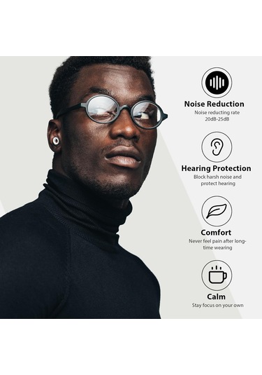 Gürültü Azaltıcı Kulak Tıkacı, Gürültü Azaltma Ve İşitme Koruması 25-28 Db, 6 Çift K/o/b Siyah