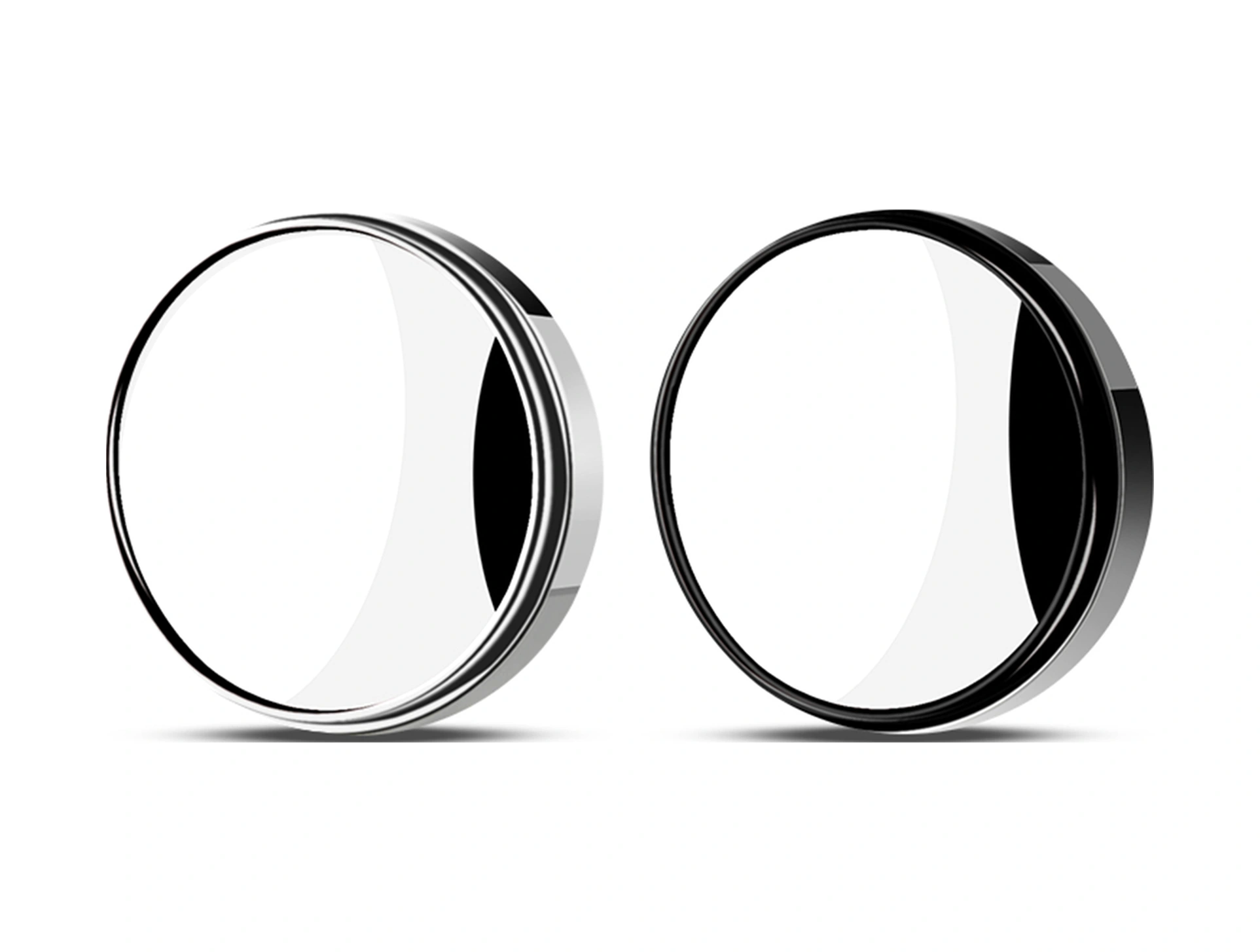 Neevoyu 2 Adet 360 Derece Dönebilen 2" Hd Cam Gözlük Tipi Araç Kör Nokta Aynası, Su Geçirmez Geniş Açılı