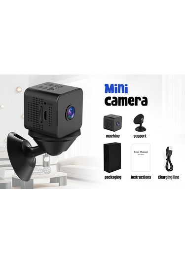 Geeroyoo X1 Akıllı Wifi Güvenlik Kamerası: 1080p Gece Görüşlü, Hareket Algılama, Ev Ve Ofis İçin Mobil Uygulamalı Mini Kamera