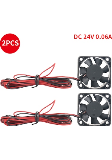 Honmex Ender-3/ender-3 Pro Için 24v 0.06a 40x40x10mm Soğutma Fanı, 2 Adet, Yüksek Verimli Isı Dağıtımı, Extruder Aksesuarı