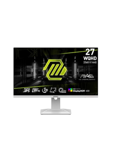 Msı MAG 274QRFW 27" 1 MS 180 HZ IPS Pivot Oyuncu Monitör Beyaz