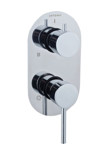 Artema Minimax A41652 Ankastre Banyo Bataryası, Yönlendiricili 3 Inox