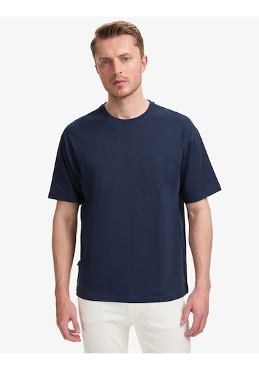 Pierre Cardin Erkek Lacivert Tişört Basic 50325300-vr033