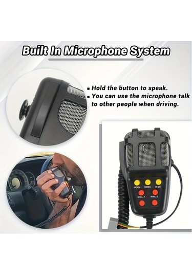 Xuweiwei 12v Hoparlör Ve Mikrofonlu Araç Alarmı - Yüksek Sesli Motosiklet Alarmı, Abs Malzeme