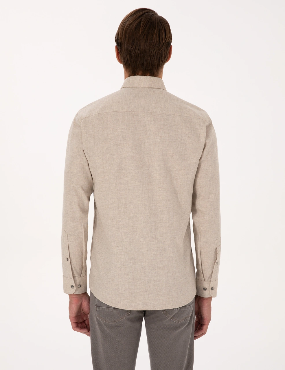 Pierre Cardin Erkek Bej Gömlek Desenli 50316751-vr011 Bej