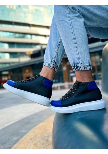 Ch258 - Gbt Roma Colourful Erkek Bot Sıyah/sax Mavı Çok Renkli