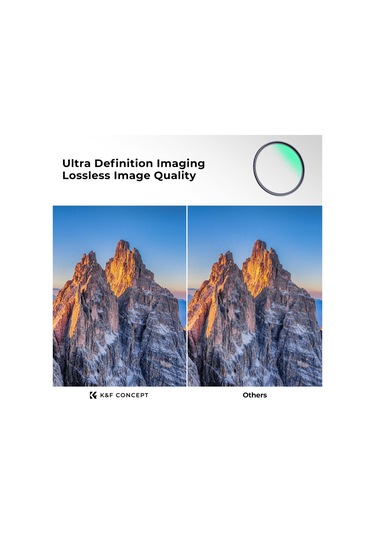 K&F Concept 82 MM Nano-X MCUV Çok Katmanlı 8K UV Filtre
