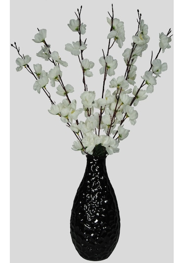 Yapay Çiçek 7 Dallı Beyaz Japon Çiçeği Bahar Dalı