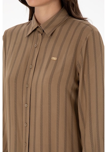 U.s. Polo Assn. Kadın Dokuma Gomlek G082gl004-000-2239969 Haki