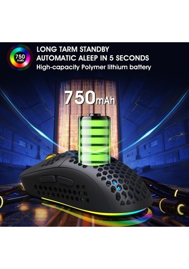 Tongxida T90 Kablosuz Oyuncu Mouse, En Yüksek Hızlı T90