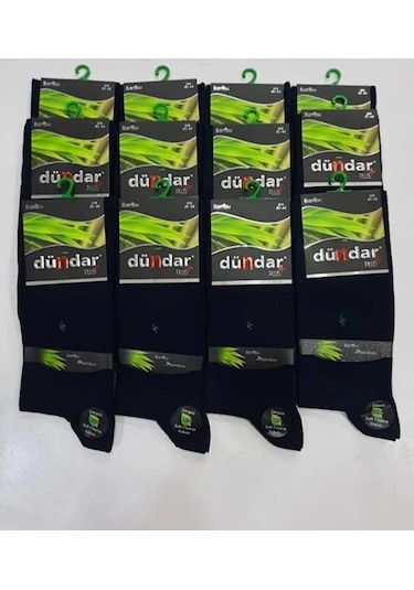 Dündar Plus 5602 Erkek Bambu Likralı Çorap 12 Adet 001