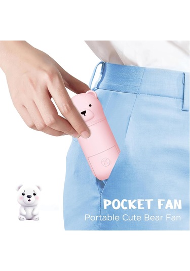 Taşınabilir El Tipi Vantilatör, Spreyli Mini El Tipi Vantilatör Pembe,