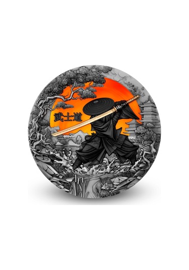 Agakulche Bushido Savaşçı Gümüş Sikke Coin