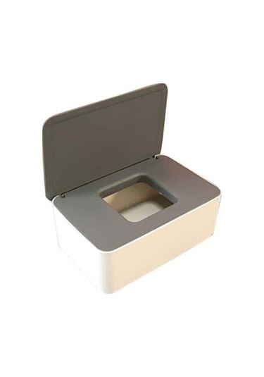 Novahub Taşınabilir Maske & Islak Mendil Kutusu - Toz Geçirmez, Tek Kullanımlık, Ev/dış Mekan/kişisel Tercih Beyaz