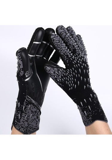 Artfulabode Yüksek Yetişkin Tutuş Su Skycıty Profesyonel Performans Kaymaz Kaleci İçin Geçirmez Futbol Eldivenleri Çocuk & & - Uj Siyah