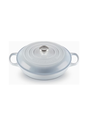 Le Creuset Gourmet Profesyonel Lüks Döküm Tencere Buz Mavi 28 Cm