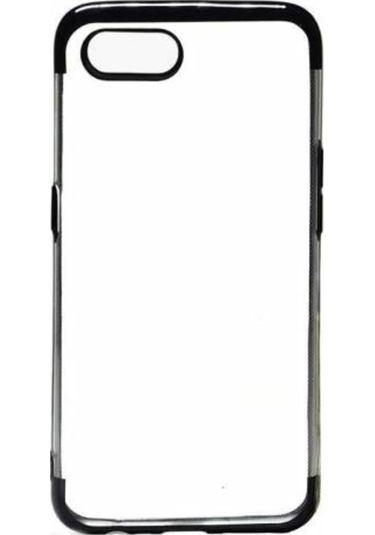 Realme C2 Kılıf Köşeleri Renkli Kamera Çıkıntılı Şeffaf Silikon