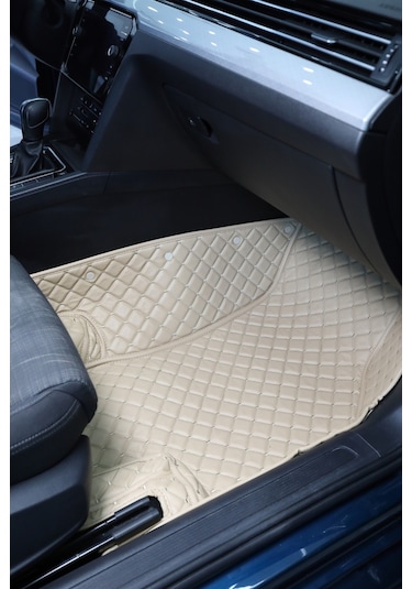 Ford Escort Bej-krem Renk 8d Diamond Premium Kaymaz Deri Oto Paspas