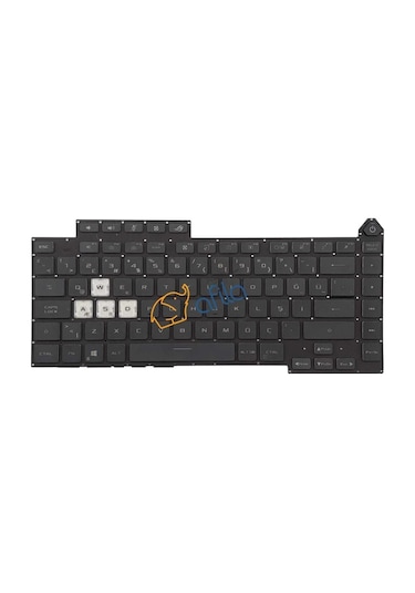 Asus Rog Strix G15 G513ı Notebook Klavyesi Siyah Tr Rgb Işıklı