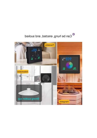 Ulzyvf Usb-pil Termohigrometreli Snooz, Saat, Renkli Montaj, Masa/duvar Ekran Dijital Destek, Çift Çalar Er