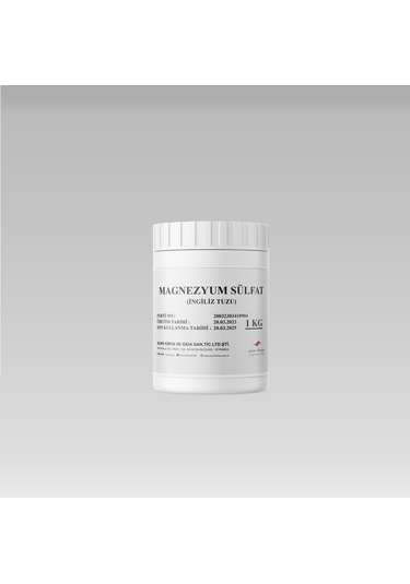 Acar Kimya Toz Magnezyum Sülfat İngiliz Tuzu 1 KG