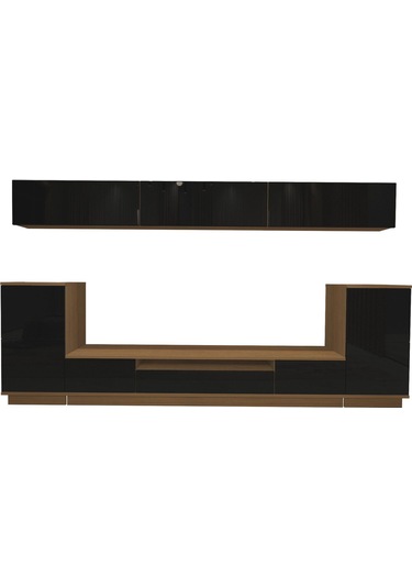 Decoraktiv Trendstyle 9s Slm Tv Ünitesi Tv Sehpası Ceviz - Siyah