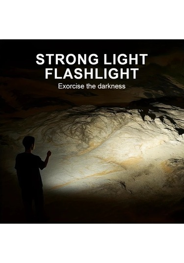 Brightnova Yeni Çok Fonksiyonlu 1pc Black Usb Şarj Edilebilir Cob Güçlü Yan Işık Bisiklet Farı Kampçı Işık Altın