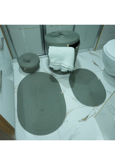 Zengin Supla Banyo Paspas Seti Su Yeşili
