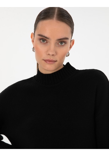 Pierre Cardin Kadın Siyah Kazak /triko 50310958-vr046 Siyah