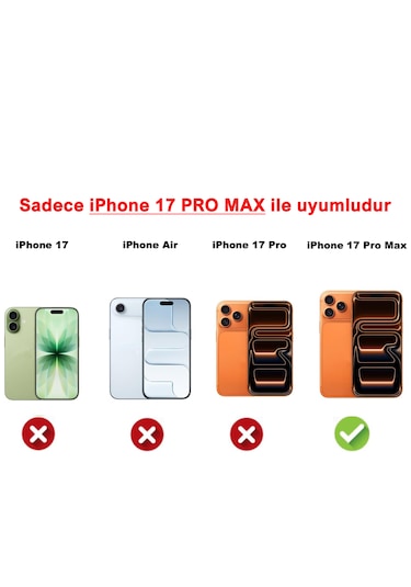İphone 17 Pro Max Uyumlu Kamera Korumalı Şeffaf Esnek Silikon Kılıf Şeffaf