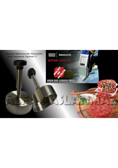 Alfa Paslanmaz Üretimi Köfte Şekillendirme PresiHamburger Kalıbı 12 CM